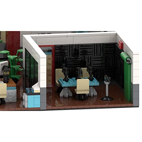 Novaray Juego de bloques de construcción de arquitectura, 776 piezas Podcast Studio Modular Bloques de Construcción Modelo MOC Creativo Hogar Regalo para Hombres y Mujeres, Bloques de sujeción