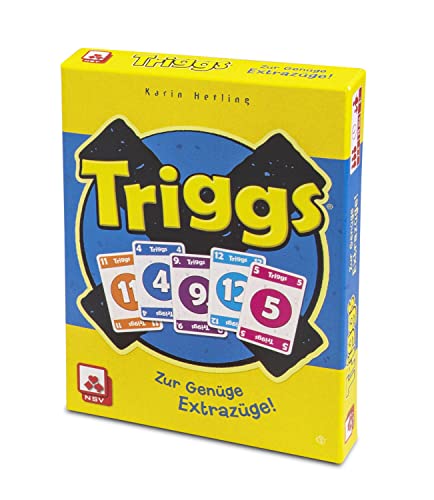 NSV-NSV-4129-Triggs-Suficientes Trenes adicionales-El Juego de Cartas rápido, Multicolor (Nürnberger Spielkarten Verlag 4129)