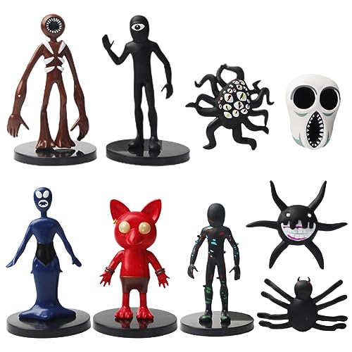 OCDSLYGB 9PCS Mini Figuras de Juego de Terror,Roblox Cake Toppers,Decoración Tartas Roblox Figuras,Decoración para Tartas Cumpleaños,Decoración de Cumpleaños para Niños