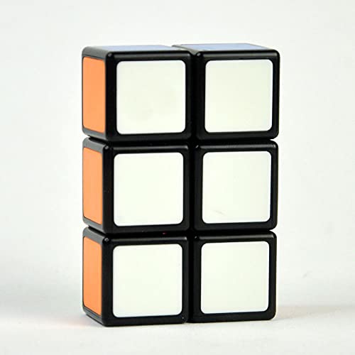 OJIN MO Fang GE 1x2x3 Cube Puzzle One Layer 1x2x3 Black Puzzle Cube Smooth Cube Turning Cube Toy para Principiantes (1x2x3)