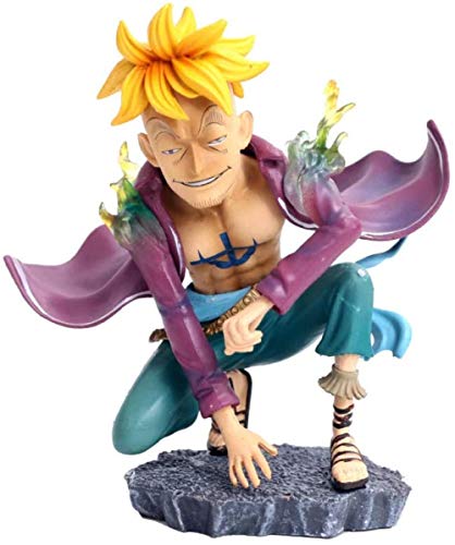 One Piece Sea Thieves King GK Estatua pájaro no Muerto Marco LK Equipo de Caballos Grupo Barbudo Blanco Sentadillas Modelo de Mano FH