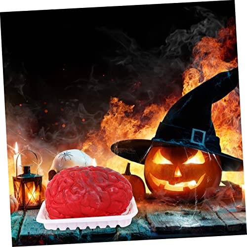 Operitacx Halloween cerebro Snackbox Accesorios para Cuartos Halloween Cerebro sangriento partes del cuerpo rotas Halloween Partes del cuerpo Decorativas Suministros de órganos humanos Decoración para