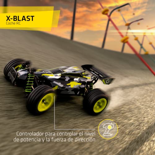 Overmax X-Blast RC Plane 4x4 Speed Tracción 45kmh Alcance 100 Metros Suspensión de Resorte Independiente Luces LED Big Car Conducir sin Cargar: 30 Minutos