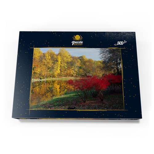 Paisaje Otoñal Cerca De Ridgefield, Indian Summer, Connecticut, EE.UU. - Premium 500 Piezas Puzzles - Colección Especial MyPuzzle de Puzzle Galaxy