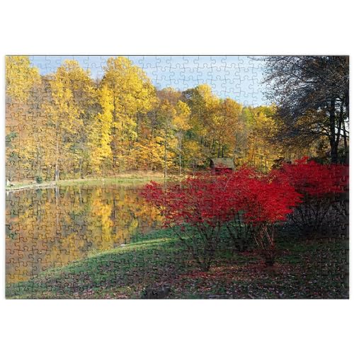 Paisaje Otoñal Cerca De Ridgefield, Indian Summer, Connecticut, EE.UU. - Premium 500 Piezas Puzzles - Colección Especial MyPuzzle de Puzzle Galaxy