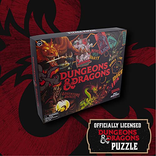 Paladone-RS560086 Dungeons and Dragons Rompecabezas, Multicolor, único (PP8321DD)