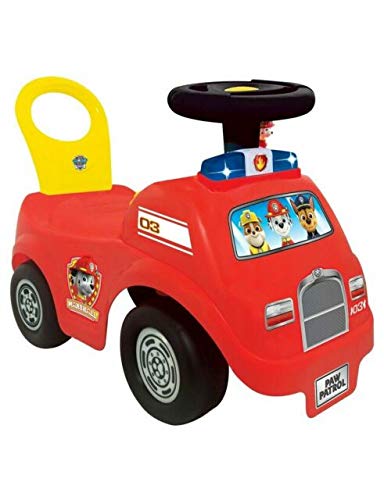 PAWPATROL LUZ N SOUNDS PASEO EN EL CAMIÓN DE INCENDIOS, EL MOTOR DE INCENDIO EN, CHASE, MARSHALL, ZUMA, ROCKY, RUMBLE, RIDER