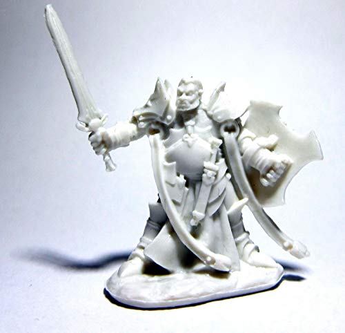 Pechetruite 1 x JURDEN Half Orc Paladin - Reaper Bones Miniatura para Juego de rol Guerra - 77438
