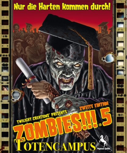 Pegasus Spiele 54140G - Zombies!!! 5: Totencampus, Juego de Mesa (2ª edición) [Importado de Alemania]