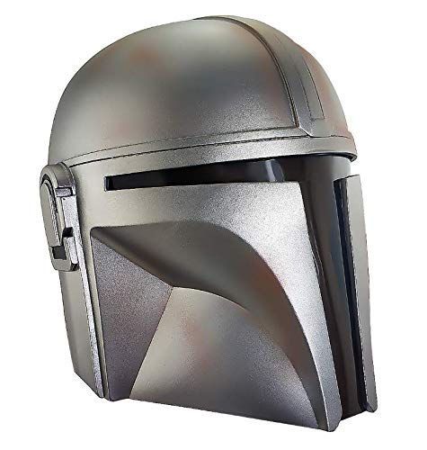 pejapa Mandalorian - Casco réplica de máscara de cara completa para adultos y hombres grandes, accesorios de cazador de recompensas para Halloween, cosplay, color plateado