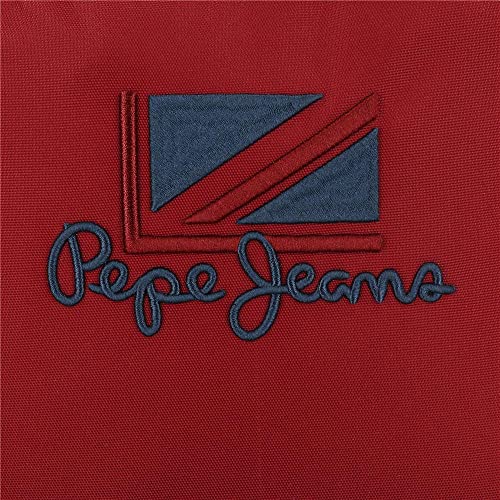 Pepe Jeans Chest Estuche Triple Rojo 22x12x5 cms Poliéster