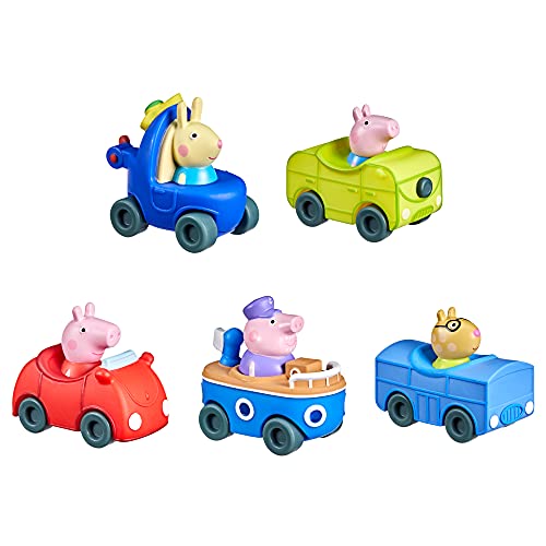 Peppa Pig Peppa's Adventures Peppa and Friends Mini Buggies Juguete Preescolar, 5 vehículos, a Partir de 3 años, F25155L0