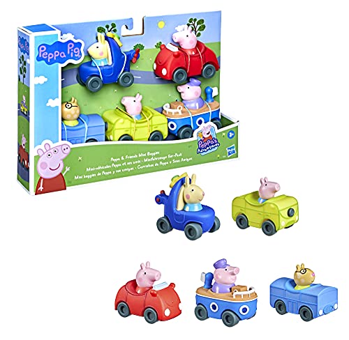 Peppa Pig Peppa's Adventures Peppa and Friends Mini Buggies Juguete Preescolar, 5 vehículos, a Partir de 3 años, F25155L0