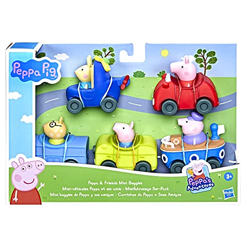 Peppa Pig Peppa's Adventures Peppa and Friends Mini Buggies Juguete Preescolar, 5 vehículos, a Partir de 3 años, F25155L0