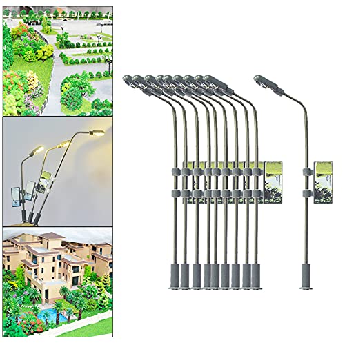 Perfeclan LYM04 10 Uds. Lámparas de farola Led Modelo de ferrocarril Luces HO/TT/N 3V lámpara Led de lámpara de césped, 1:150