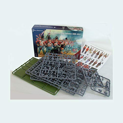 Perry Miniatures BH1 British Napoleonic Line Infanttry 1808-15 28 mm 40 figuras de plástico duro