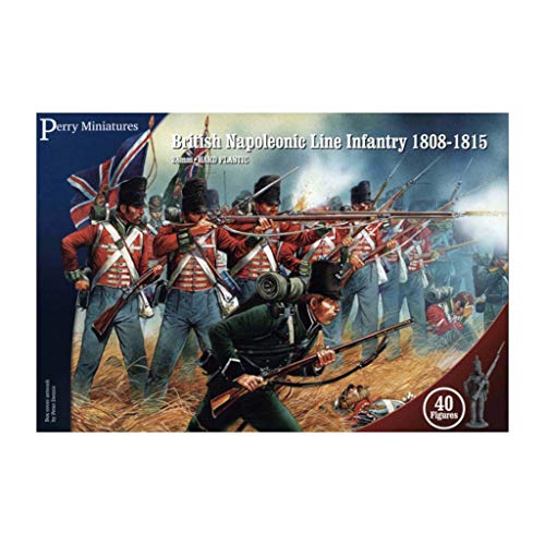 Perry Miniatures BH1 British Napoleonic Line Infanttry 1808-15 28 mm 40 figuras de plástico duro