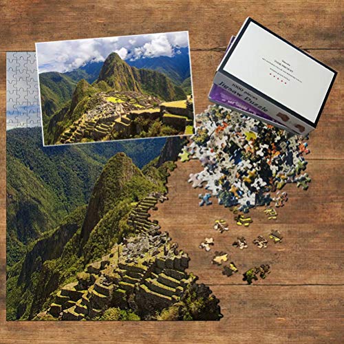 Perú Machu Picchu Puzzle 1000 Piezas para Adultos Familia Rompecabezas Recuerdo Turismo Regalo