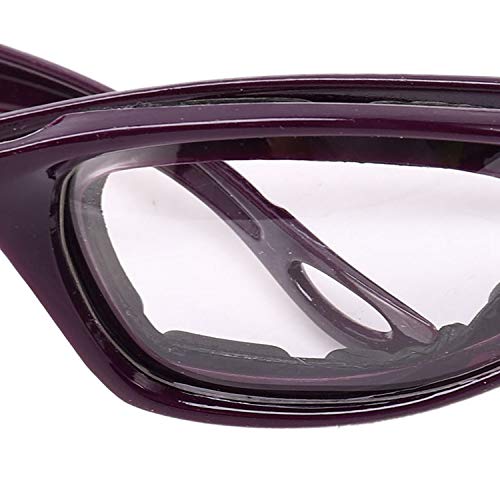 Pimahnry Libre de Lágrimas Gafas de Protección Para Picado de Cebolla Gafas de Protector de Ojos Herramienta de Cocina Gadget Morado