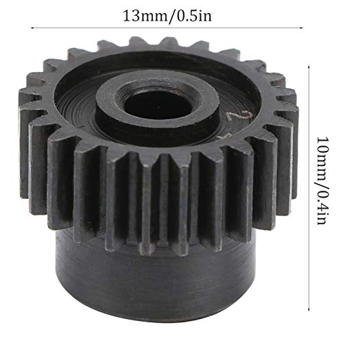 Piñón RC, 48P Metal RC Motor Gear Piñón 24T con Tornillo M3 Adecuado para Coches RC 1/10 1/16