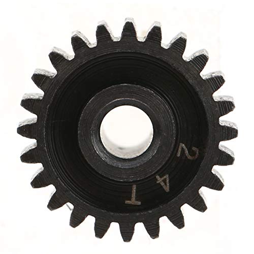 Piñón RC, 48P Metal RC Motor Gear Piñón 24T con Tornillo M3 Adecuado para Coches RC 1/10 1/16