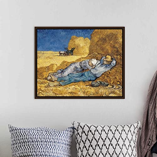 Pintar por Numeros Adultos, Kit de Pintura al óleo de Lienzo DIY para Niños con Pinceles, Pigmento Acrílico- Decoraciones, DPinturas para el Hogar — La siesta, de Vincent Van Gogh