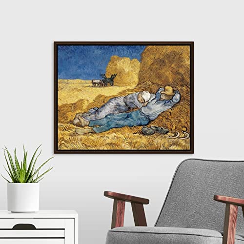 Pintar por Numeros Adultos, Kit de Pintura al óleo de Lienzo DIY para Niños con Pinceles, Pigmento Acrílico- Decoraciones, DPinturas para el Hogar — La siesta, de Vincent Van Gogh