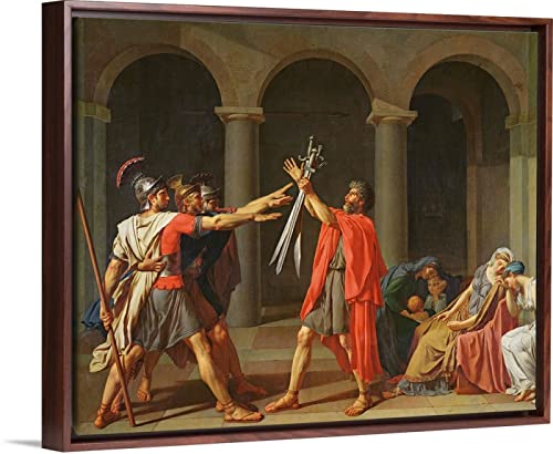 Pintar por Numeros para Adultos Niños Pintura por Números con Pinceles y Pinturas,Conjunto Completo de Pinturas para el Hogar — El juramento de Horacio, por Jacques Louis David