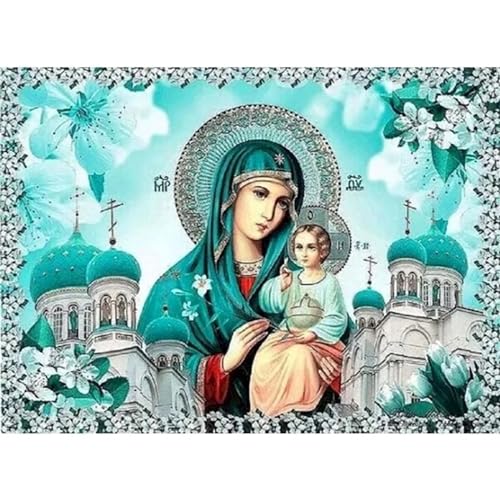 Pintura por Números para Adultos,Dama Niño Castillo Kit de pintura por números DIY con Pinceles y Acrílicas al óleo para Adultos Niños Lienzo Arte Hogar de Pared Decoraciones - sin Marco,60x75cm