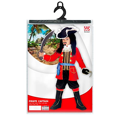 "PIRATE CAPTAIN" (coat with jabot, pants with boot covers, belt, hat) - (158 cm / 11-13 Years)