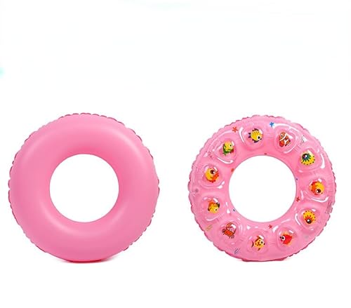 Piscina Inflable Objetos Flotantes Infantiles Tubos De Natación para Adultos Anillos De Natación Anillos De Piscina Decoración De Fiestas De Objetos Flotantes 2 Piezas (A,Inner Ring Size 30CM)