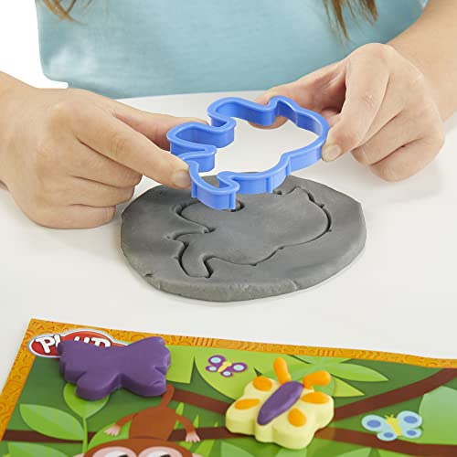 Play-Doh - Set de Aventura de Animales - 45 Herramientas, 10 Botes y tapete