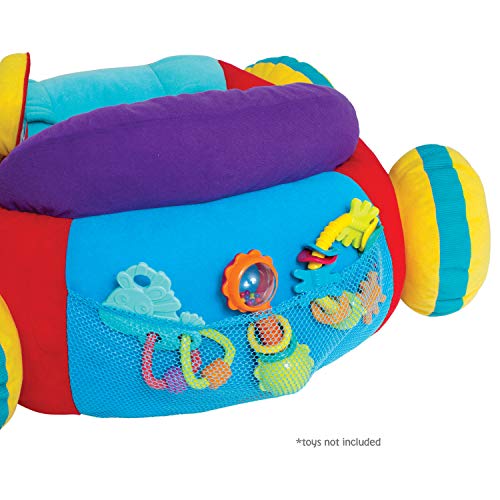 Playgro 40191 Poliéster, Suave y cómodo coche de peluche para jugar a conducir, con controlador interactivo, Multicolor, 2.4 x 5.7 x 49.5 cm