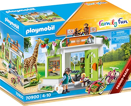 PLAYMOBIL City Life Pizzería, A Partir de 4 años (70336) & Family Fun 71001 Aventura en la Casa del Árbol con tobogán, Fogata LED, Juguetes para niños a Partir de 4 años