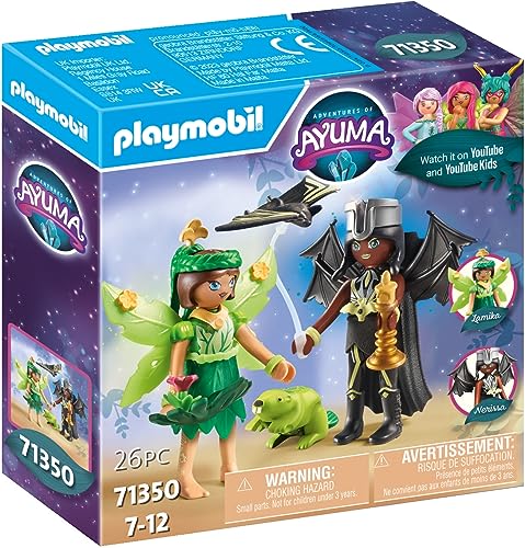 PLAYMOBIL Forest Fairy y Bat Fairy con Animales del Alma