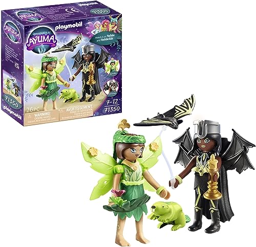 PLAYMOBIL Forest Fairy y Bat Fairy con Animales del Alma