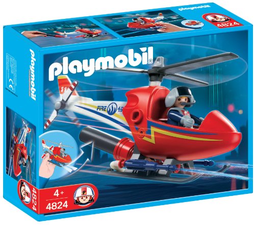 PLAYMOBIL - Helicóptero para prevención de Incendios (4824)