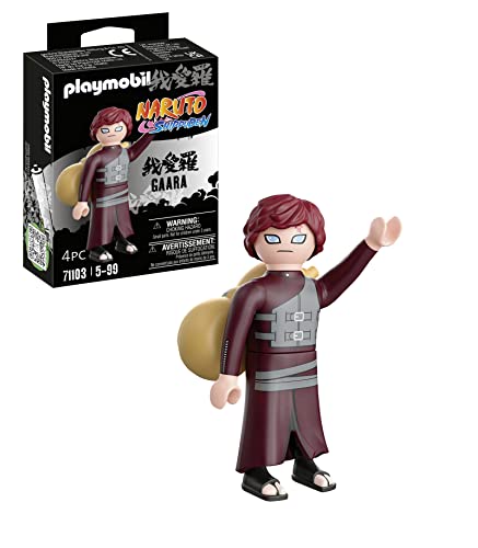 PLAYMOBIL Naruto Shippuden 71103 Gaara, Divertido Juego Creativo para los Fans del Anime con Detalles Impresionantes y Accesorios auténticos, Contiene 4 Piezas, a Partir de 5 años