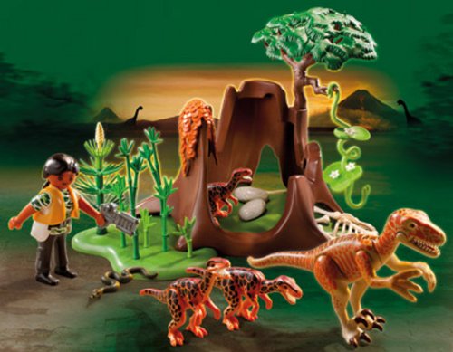 PLAYMOBIL - Velociraptors con Exploradora (5233)