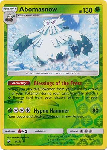 Pokemon - Abomasnow - 4/131 - Raro - Holo Inverso - Luz Prohibida