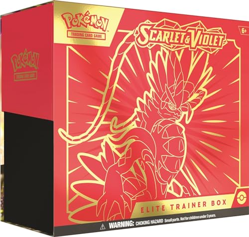 Pokémon- Caja de Entrenamiento Elite Escarlata y Violeta Trainer Box, Multicolor (0820650853418)