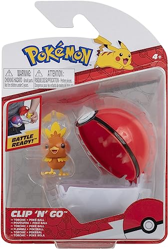 Pokemon Clip'n'Go Poké Balls - Torchic & Poke Ball Unisex Figura Acción Standard PVC