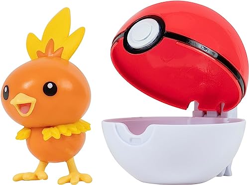 Pokemon Clip'n'Go Poké Balls - Torchic & Poke Ball Unisex Figura Acción Standard PVC