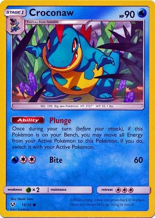 Pokemon - Croconaw - 19/73 - Común - Sol y luna: Leyendas brillantes