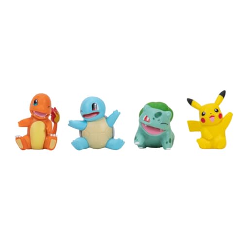 Pokemon Figura de Coincidencia; Pikachu, Bulbasaur, Charmander, Squirtle 5 cm Figura