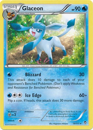 Pokemon - Glaceon (19/111) - XY Puños Furiosos