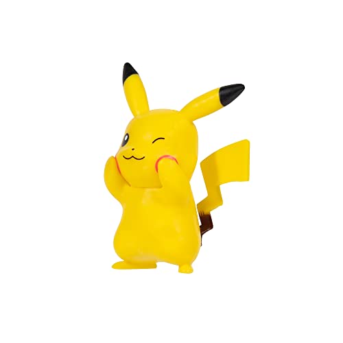 Pokemon Juego Clip and Go Pikachu Balls – 1 Figura 5 cm, 1 cinturón 2 Pelotas Juguete Oficial, Multicolor, Medium (JAZWARES PKW2720)