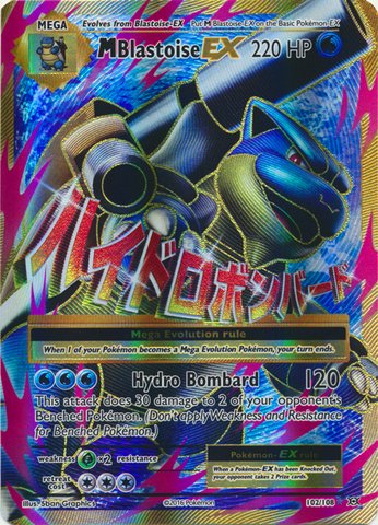 Pokemon - Mega-Blastoise-EX (102/108) - Evoluciones XY - Holo