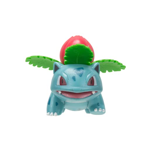 Pokemon PKW2775 Select Evolution - Paquete de 3 Figuras de Batalla Bulbasaur, 3 Ivysaur y Venusaur de 12 Pulgadas, Multicolor