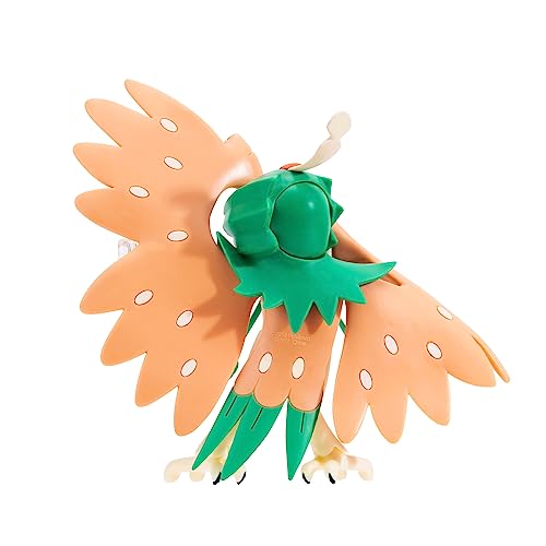 Pokemon PKW3038 Característica Figura de Batalla Decidueye de 4.5 Pulgadas con Lanzador de Flechas, Mediano